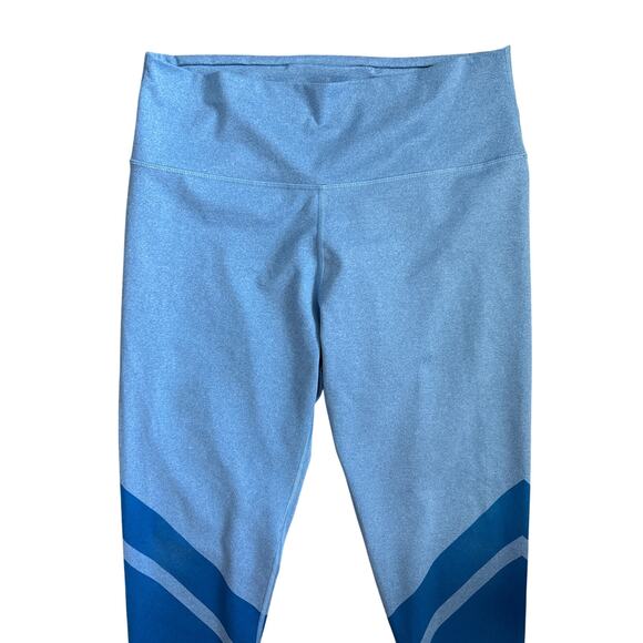 Aerie Color-block 7/8‎ Multi-Blue Leggings Size XL - Picture 4 of 8